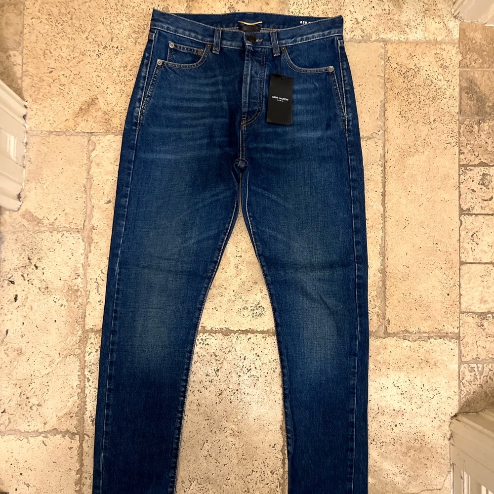 Saint Laurent dark wash denim size 29.